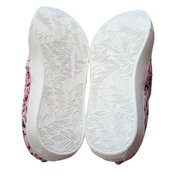 Lilly Pulitzer Women’s Slip-On Canvas Shoes Size 6 Black & Pink - Picture 5 of 5